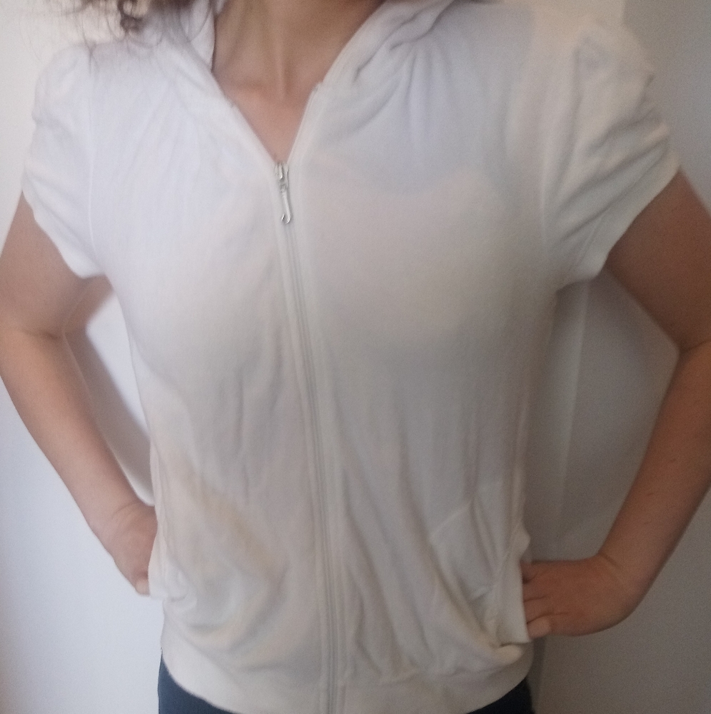 JUICY COUTURE Terry Cloth Short Sleeved Jacket
